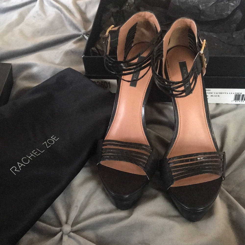 Rachel Zoe Denise Vachetta Black Leather